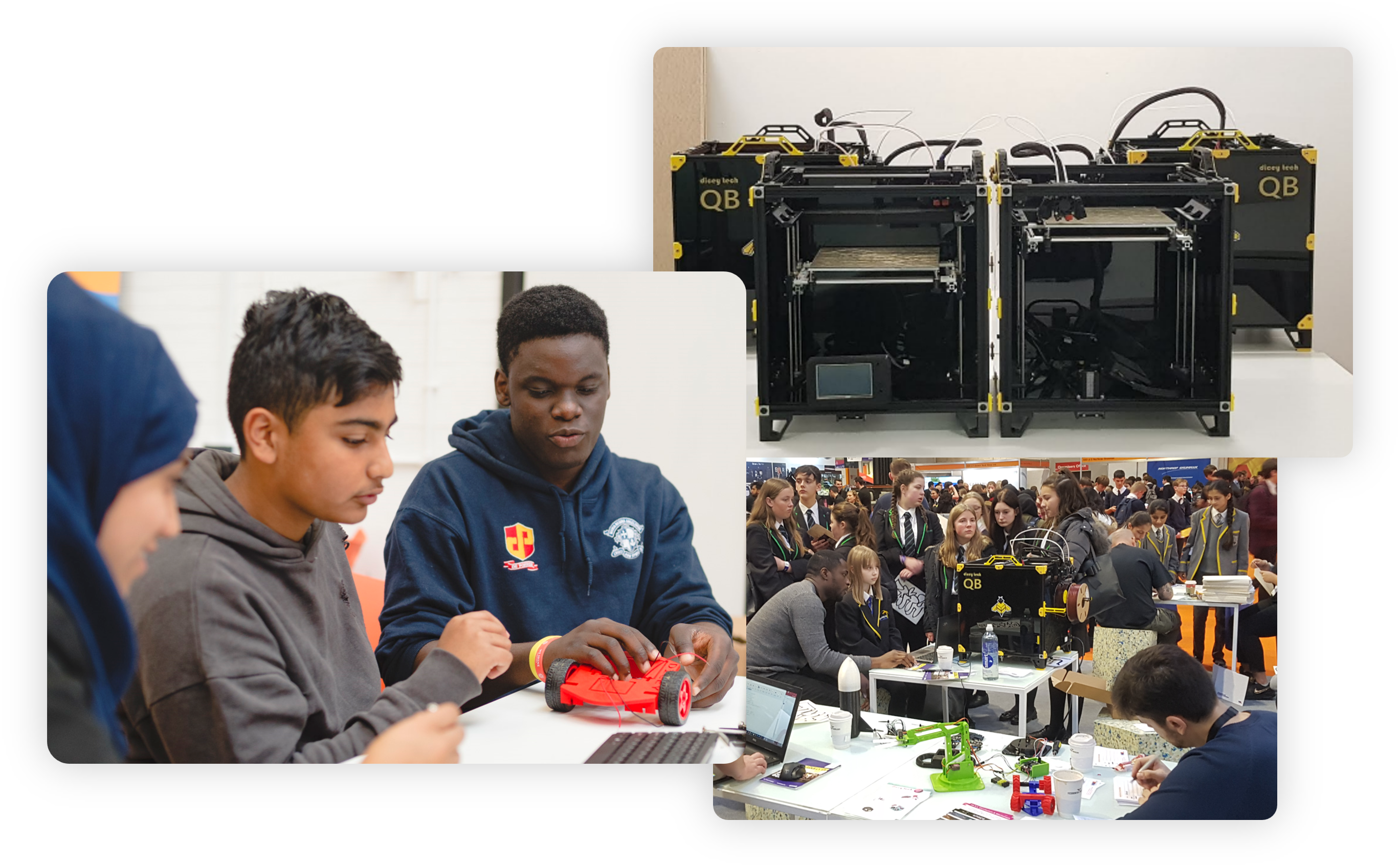 3D printers and students learning to design, code, and make